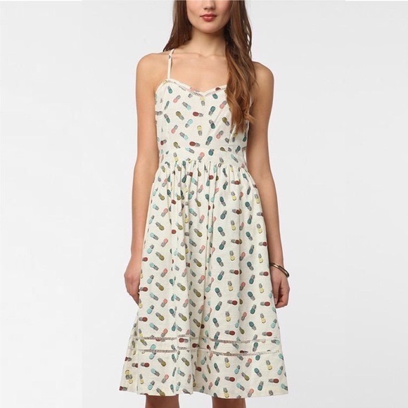 Urban Outfitters Dresses & Skirts - Urban Outfitters pineapple print midi dress